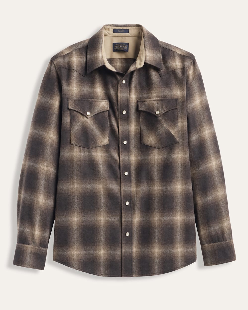 PENDLETON MEN'S PLAID SNAP-FRONT WESTERN CANYON SHIRT