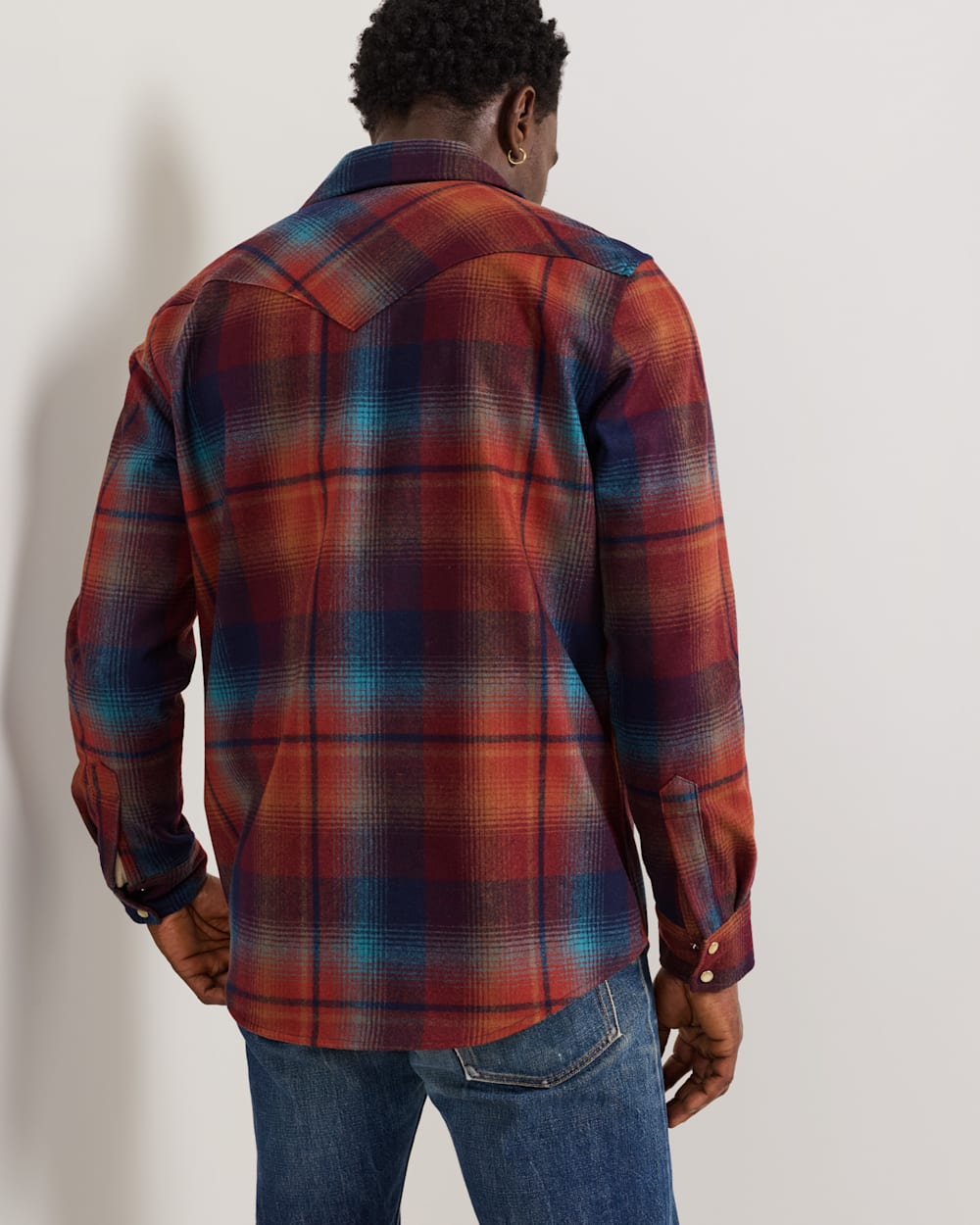 PENDLETON MEN'S PLAID SNAP-FRONT WESTERN CANYON SHIRT