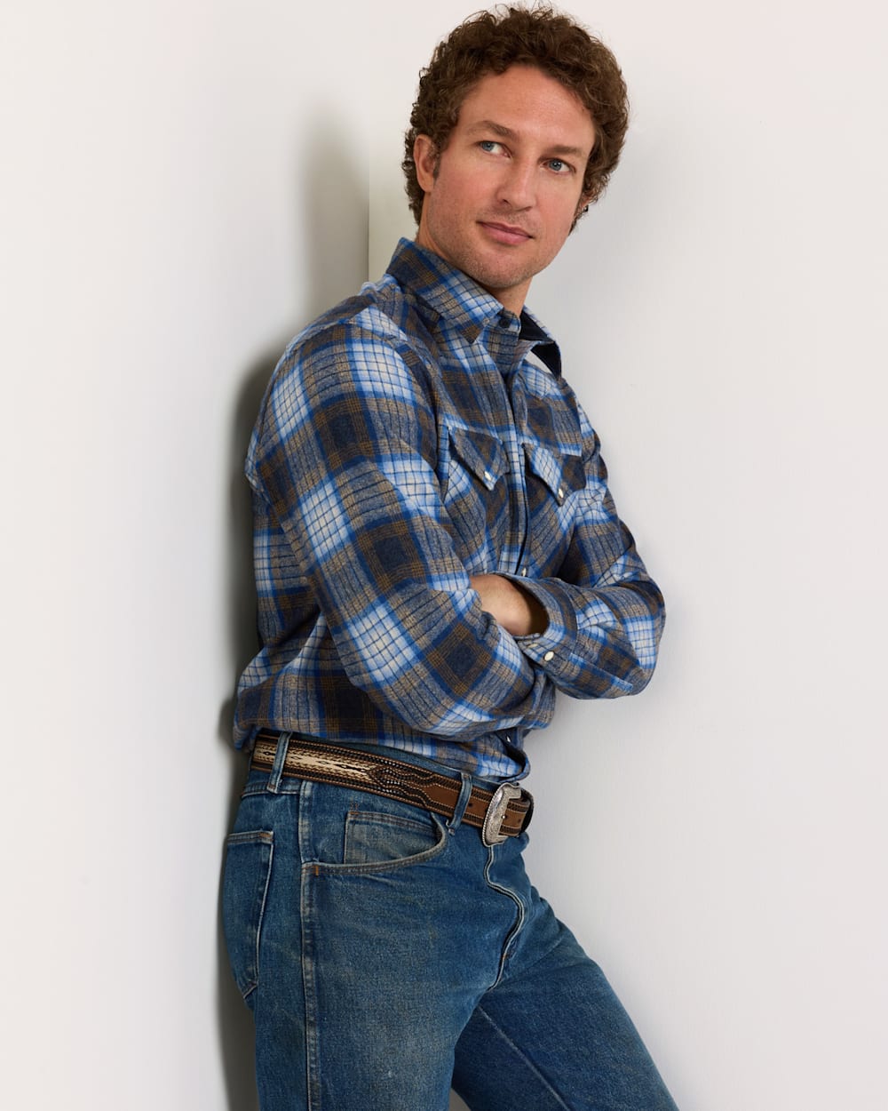PENDLETON MEN'S PLAID SNAP-FRONT WESTERN CANYON SHIRT