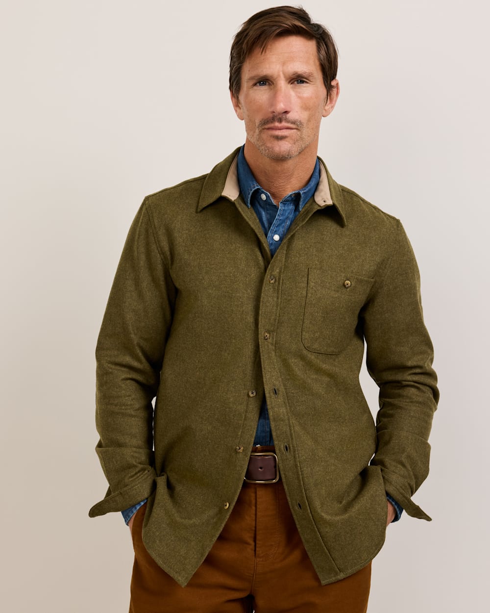PENDLETON MEN'S ELBOW-PATCH TRAIL SHIRT