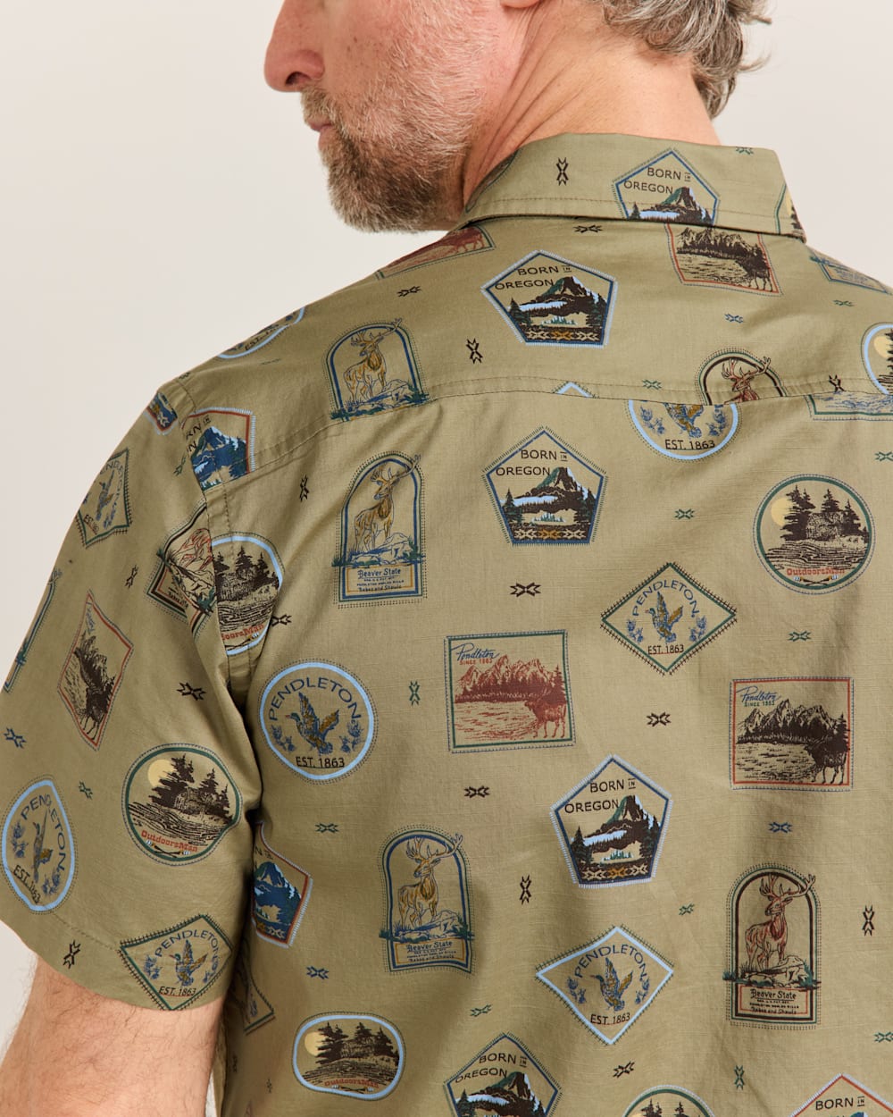 PENDLETON MEN'S SHORT-SLEEVE NATIONAL PARK SHORELINE SHIRT