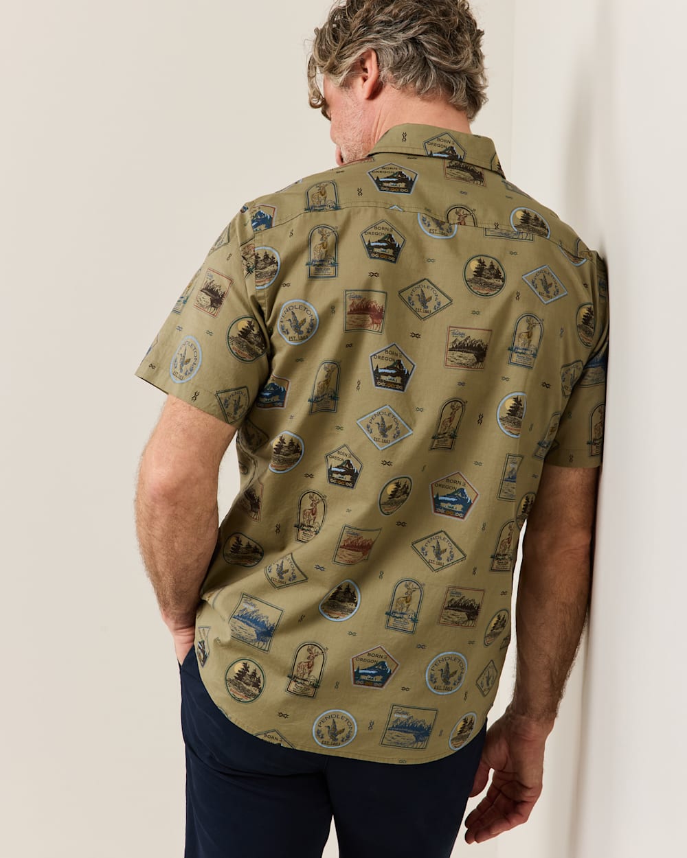 PENDLETON MEN'S SHORT-SLEEVE NATIONAL PARK SHORELINE SHIRT