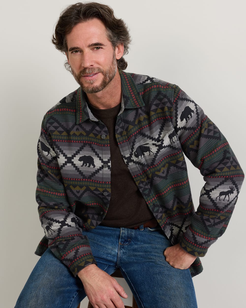 PENDLETON MEN'S LOST TRAIL COTTON CHAMOIS SHIRT