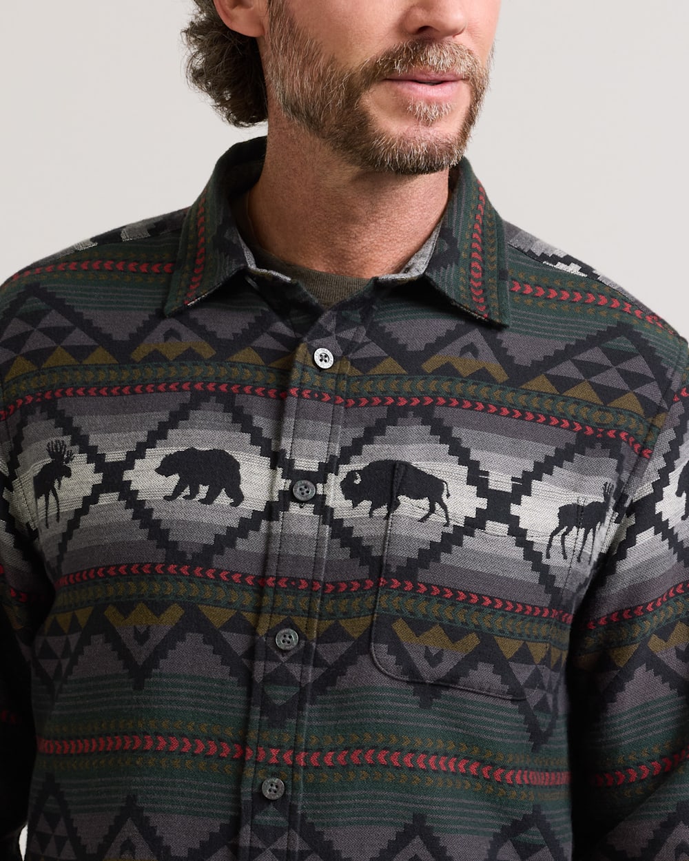 PENDLETON MEN'S LOST TRAIL COTTON CHAMOIS SHIRT