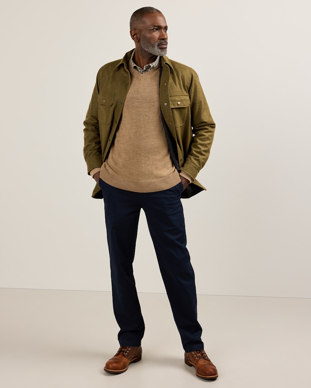 PENDLETON MEN'S QUILTED WOOL CPO JACKET