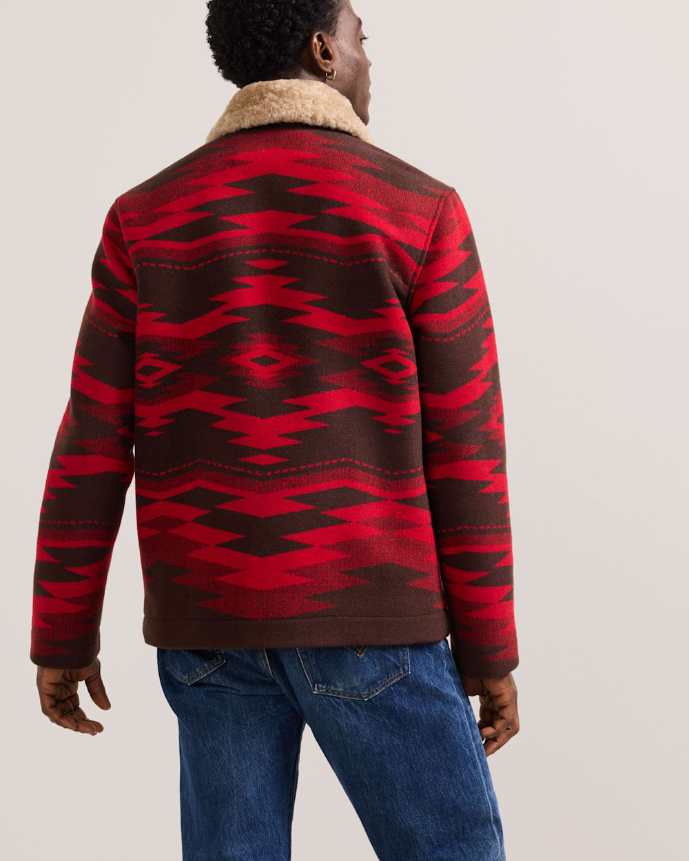 PENDLETON MEN'S SILVERTON SHEARLING COLLAR WOOL COAT
