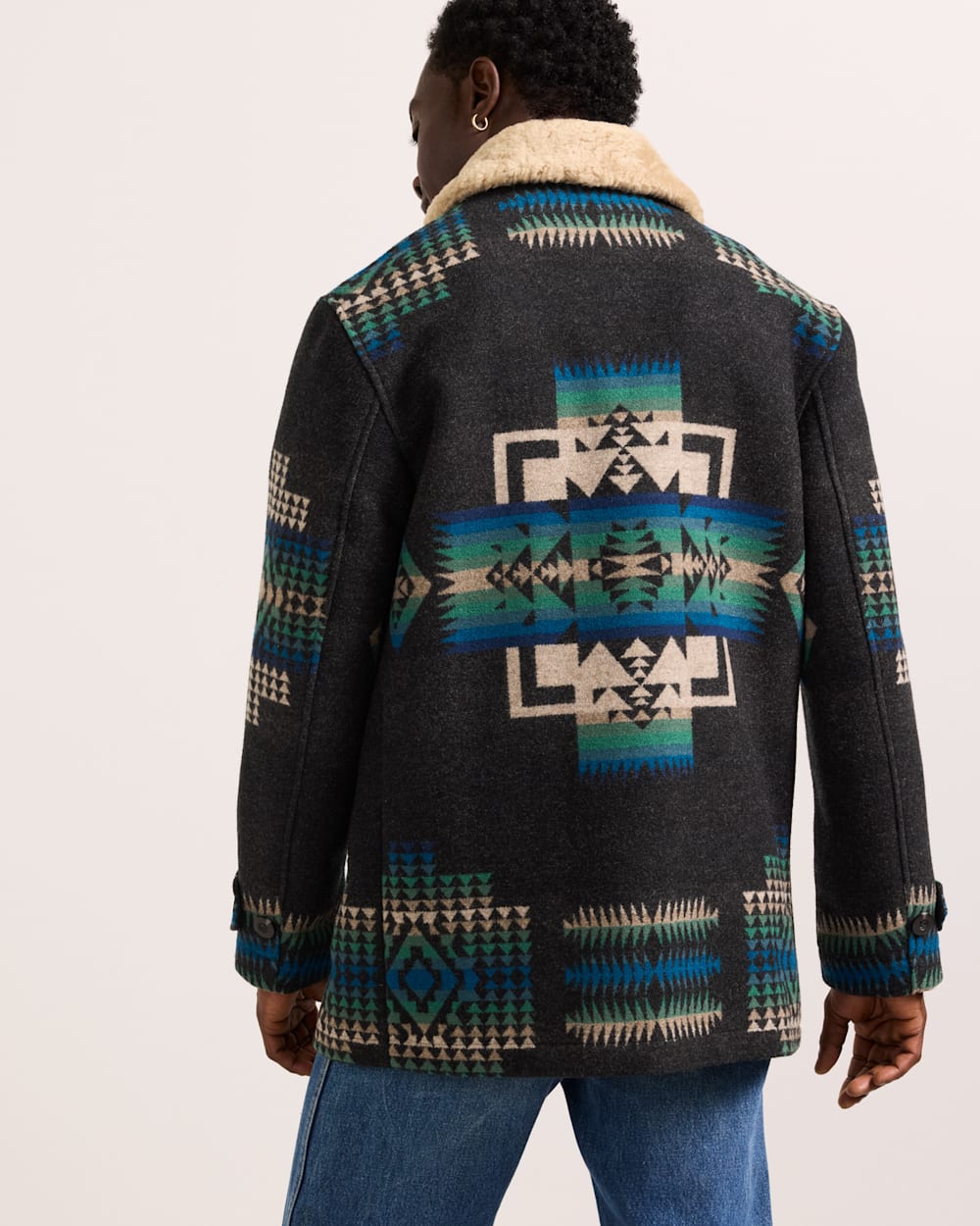 PENDLETON MEN'S BROWNSVILLE SHEARLING COLLAR COAT