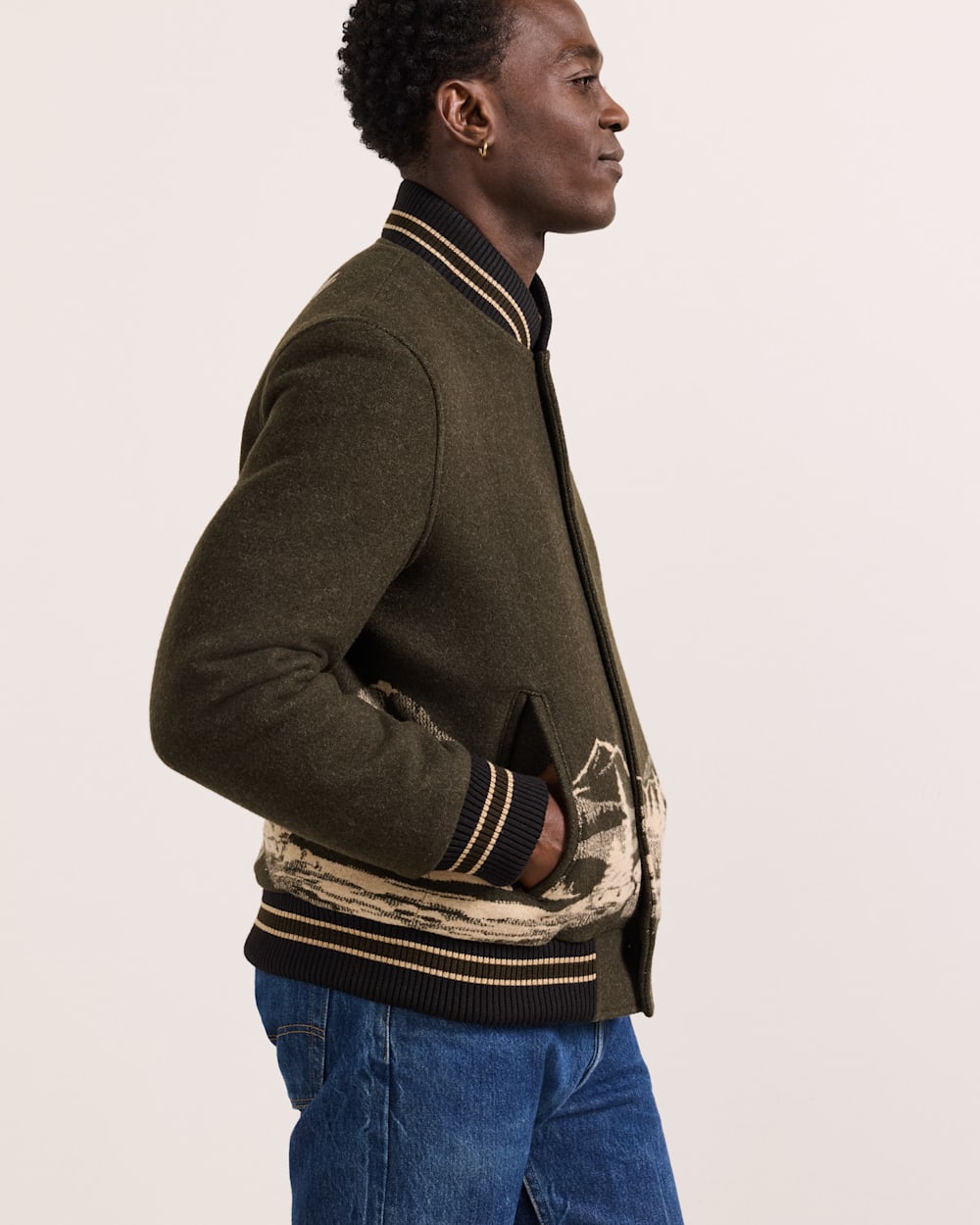 PENDLETON MEN'S LOOKOUT VALLEY VARSITY WOOL JACKET