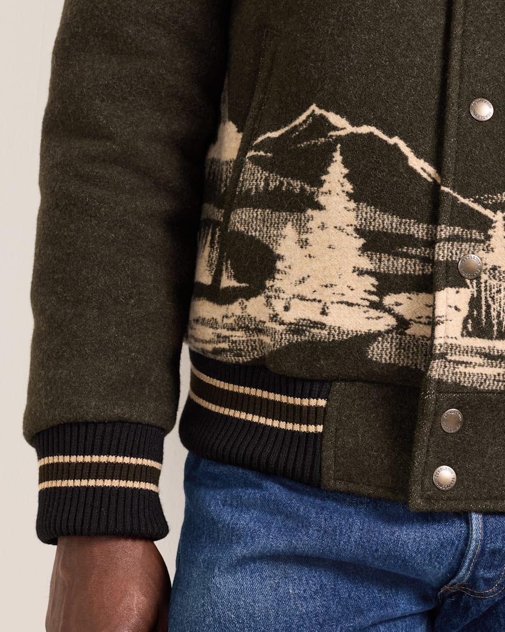 PENDLETON MEN'S LOOKOUT VALLEY VARSITY WOOL JACKET