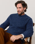PENDLETON MEN'S WOOL DONEGAL FISHERMAN SWEATER