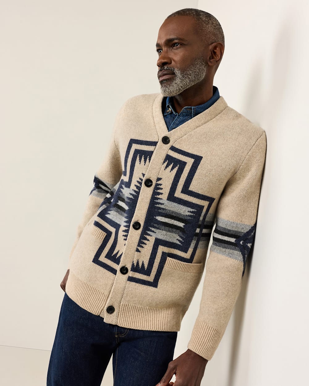 PENDLETON MEN'S HARDING LAMBSWOOL CARDIGAN