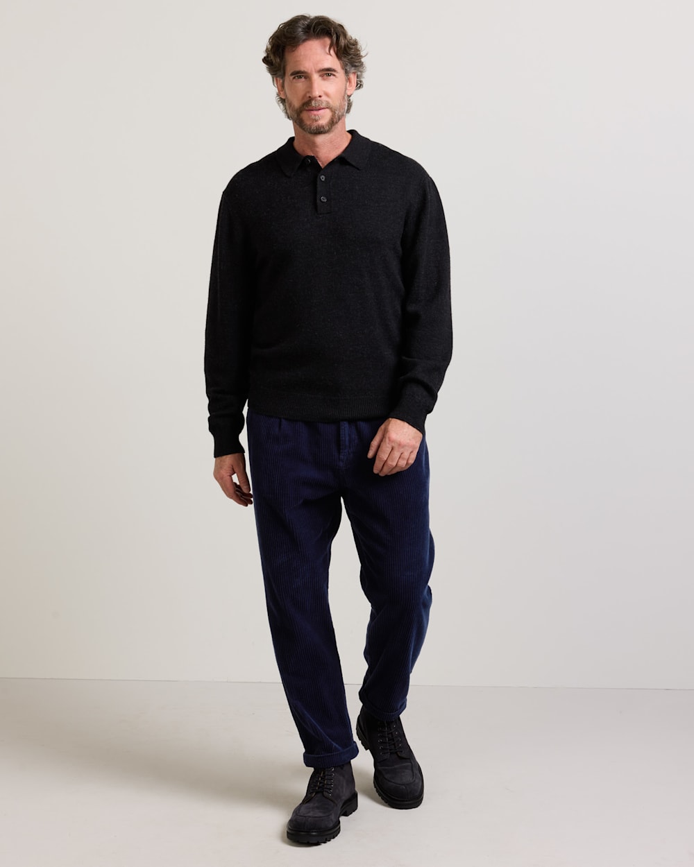 PENDLETON MEN'S MERINO POLO SWEATER