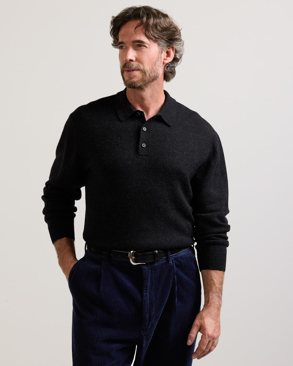 PENDLETON MEN'S MERINO POLO SWEATER