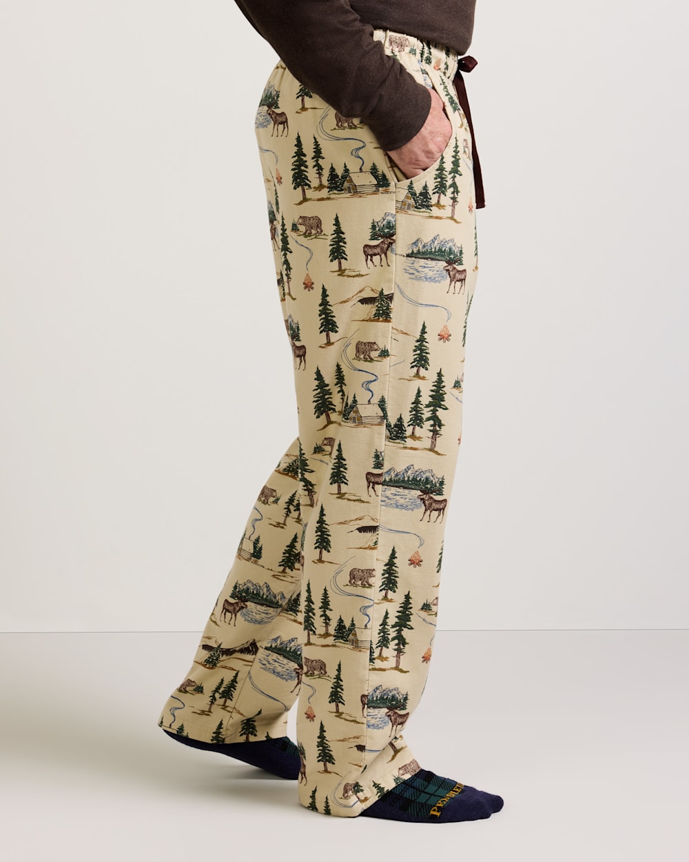 PENDLETON MEN'S CAMP PRINT FLANNEL PAJAMA PANTS