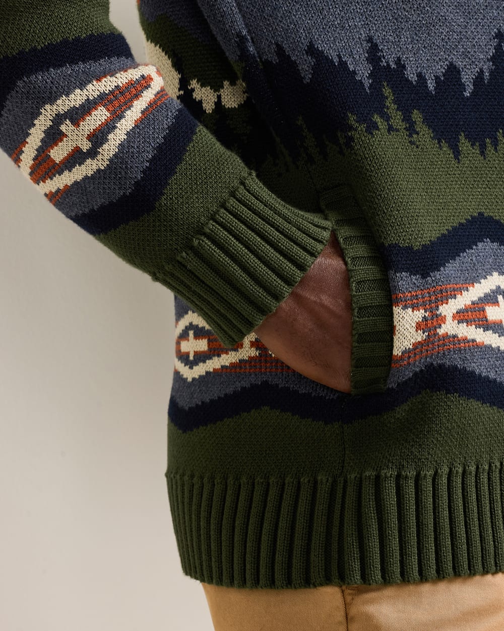 PENDLETON MEN'S MOUNTAIN COTTON CARDIGAN