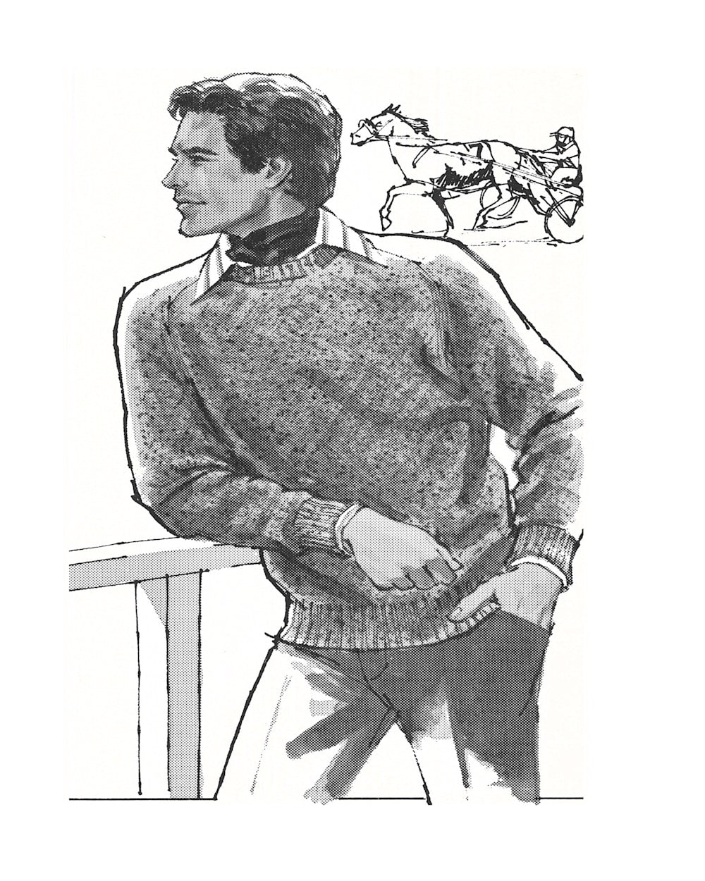PENDLETON MEN'S SHETLAND COLLECTION SWEATER