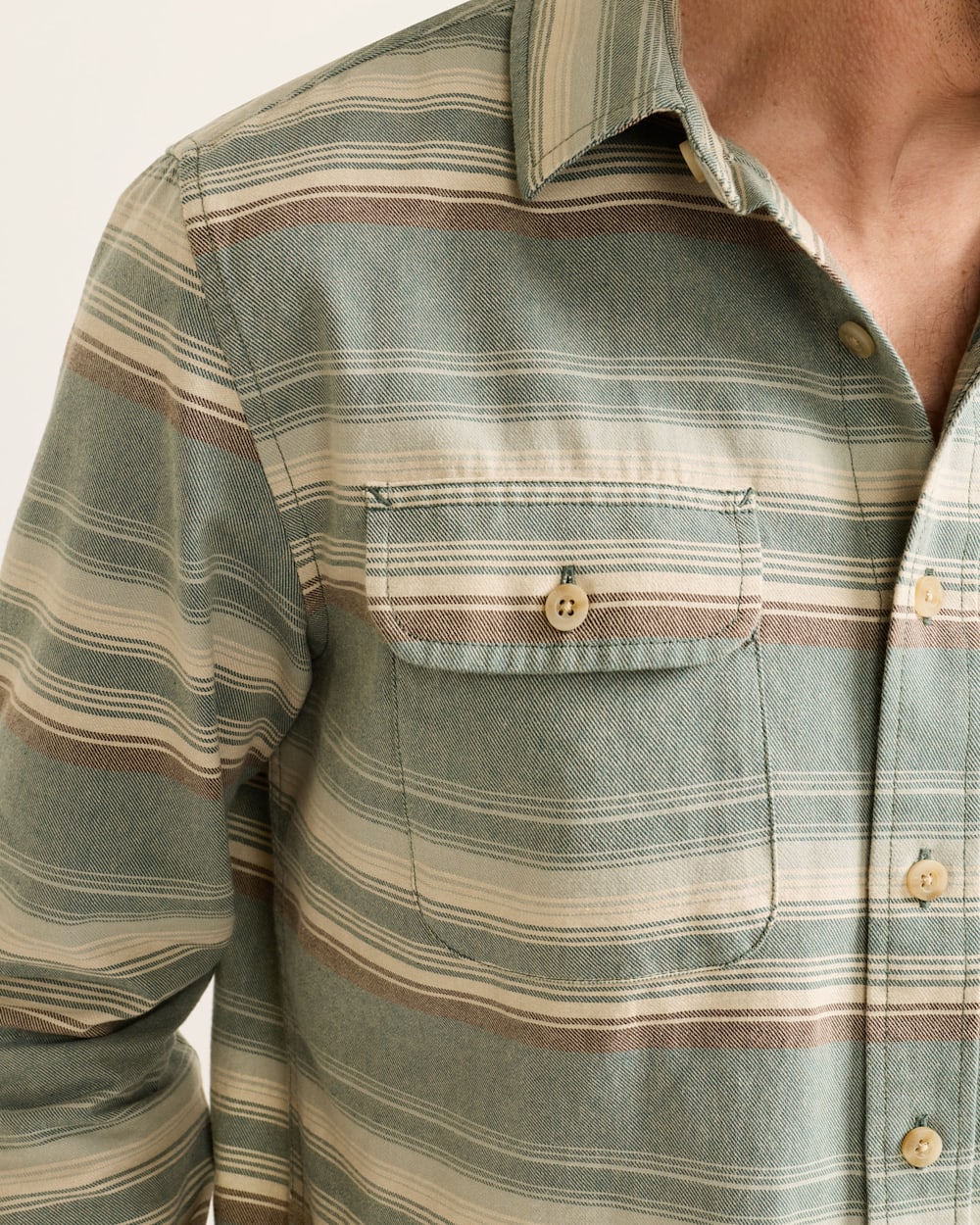 PENDLETON MEN'S STRIPE BEACH SHACK COTTON SHIRT