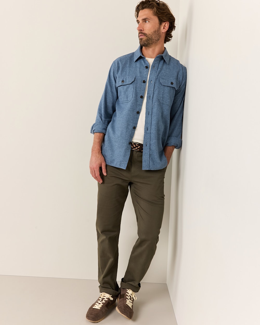 PENDLETON MEN'S BURNSIDE DOUBLEBRUSHED FLANNEL SHIRT