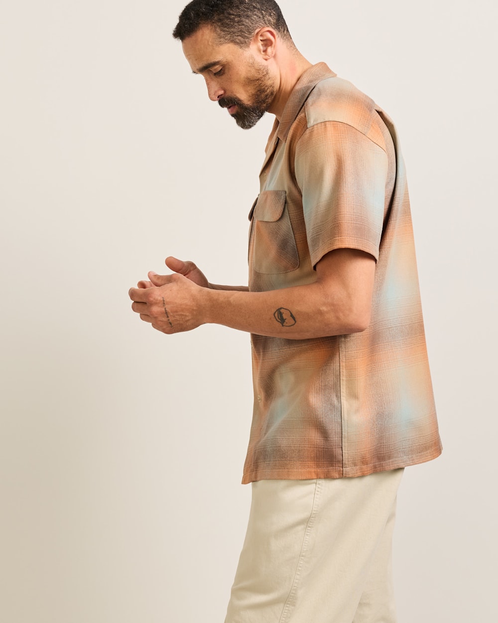 PENDLETON MEN'S SHORT-SLEEVE PLAID BOARD SHIRT