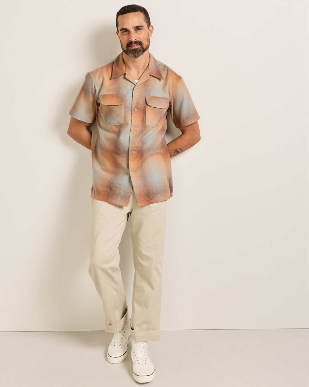 PENDLETON MEN'S SHORT-SLEEVE PLAID BOARD SHIRT