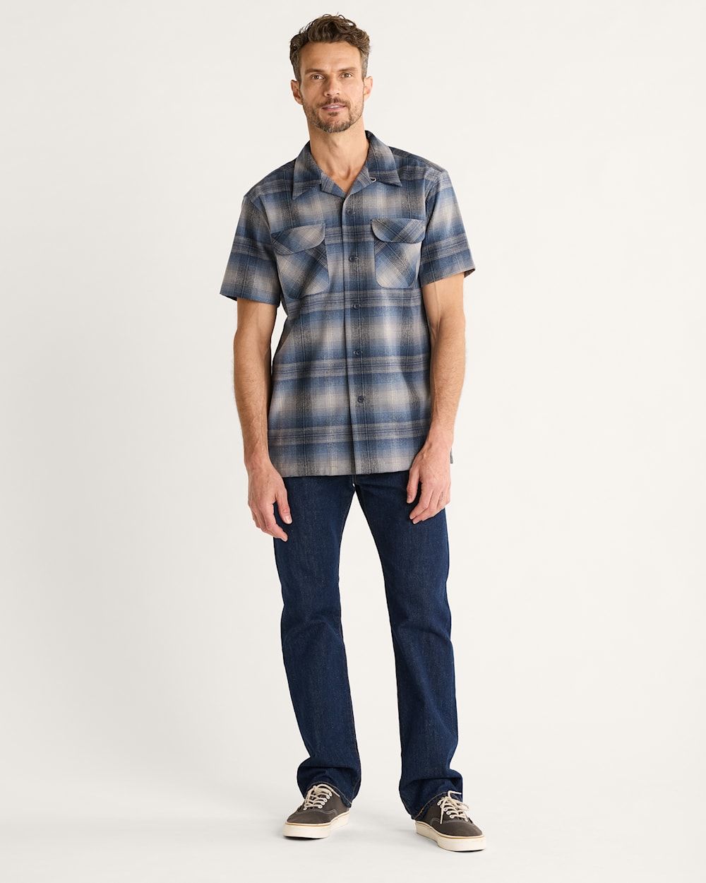 PENDLETON MEN'S SHORT-SLEEVE PLAID BOARD SHIRT