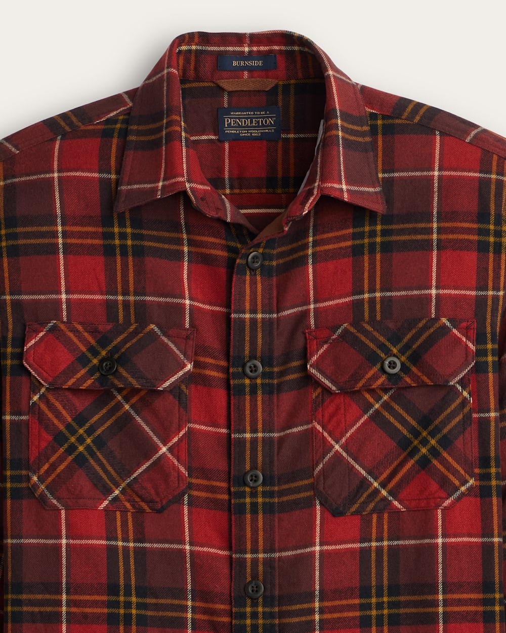 PENDLETON MEN'S PLAID BURNSIDE COTTON FLANNEL SHIRT