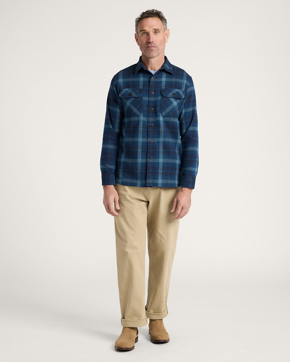 PENDLETON MEN'S PLAID BURNSIDE COTTON FLANNEL SHIRT