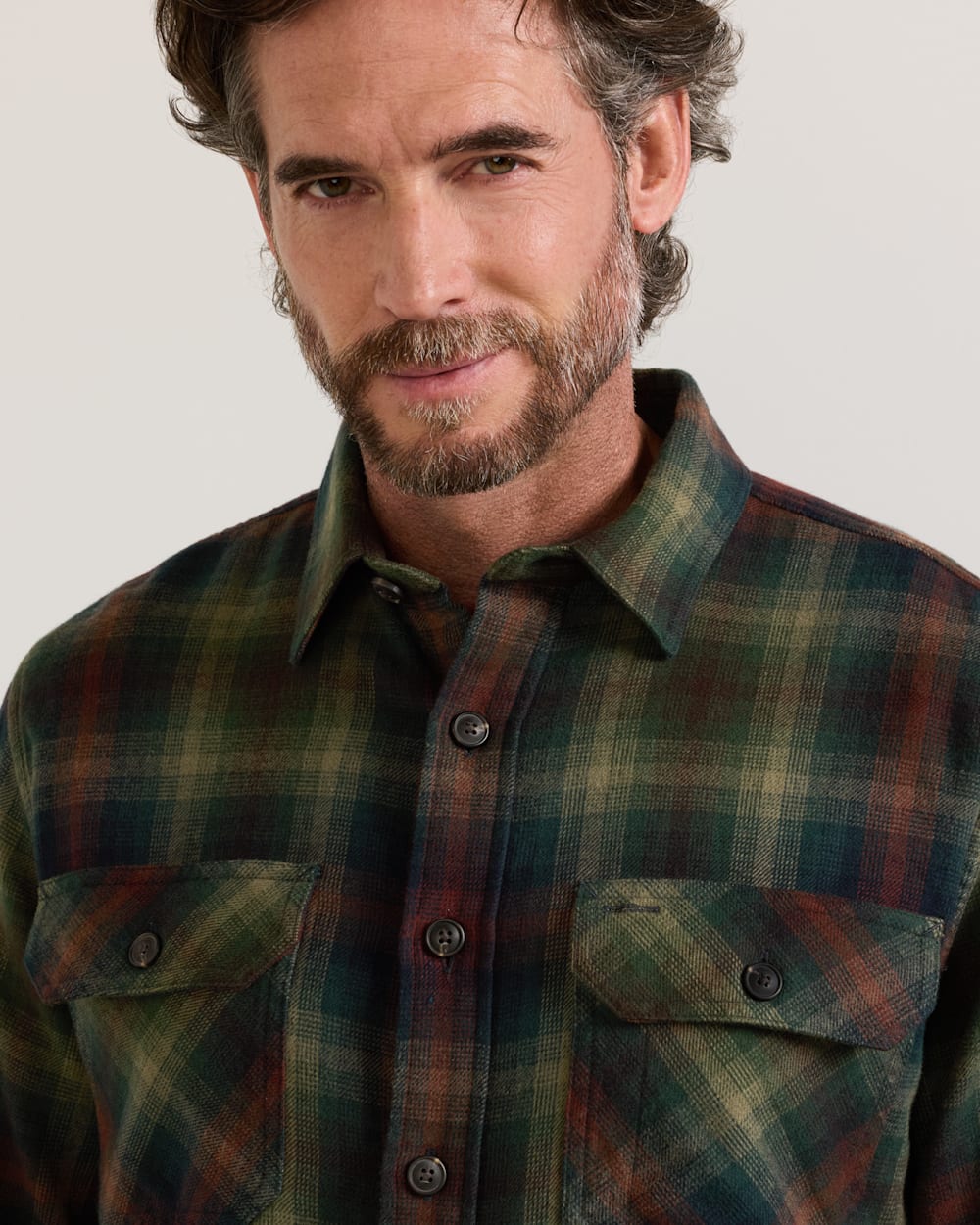 PENDLETON MEN'S PLAID BURNSIDE COTTON FLANNEL SHIRT