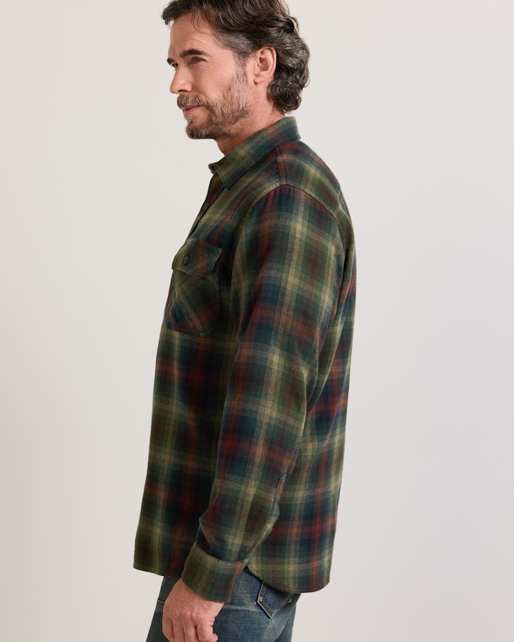 PENDLETON MEN'S PLAID BURNSIDE COTTON FLANNEL SHIRT