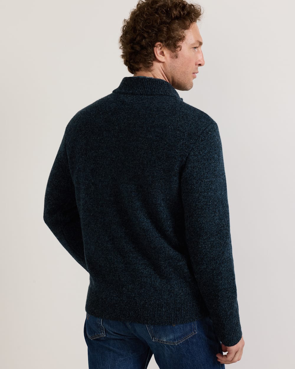 PENDLETON MEN'S SHETLAND COLLECTION QUARTER-ZIP SWEATER