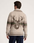 PENDLETON MEN'S SAWTOOTH BUCK LAMBSWOOL ZIP CARDIGAN