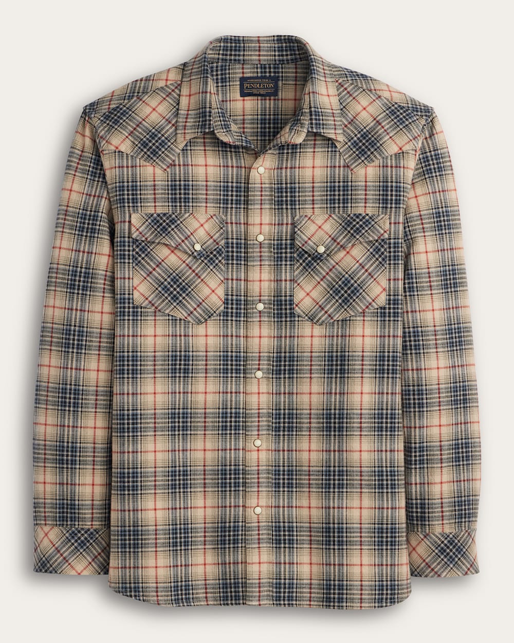 PENDLETON MEN'S PLAID SNAP-FRONT WYATT COTTON SHIRT