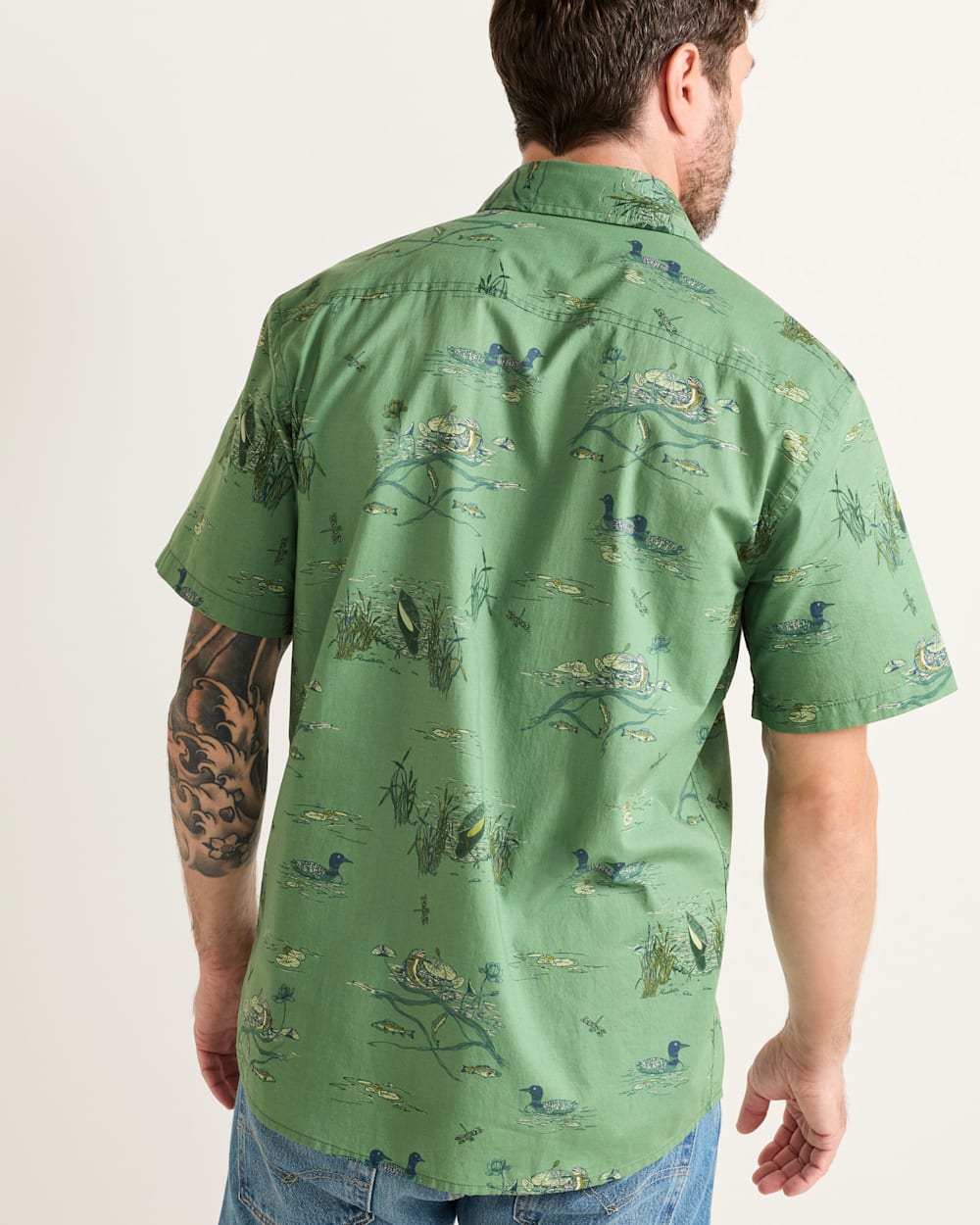 PENDLETON MEN'S SHORT-SLEEVE SHORELINE COTTON SHIRT