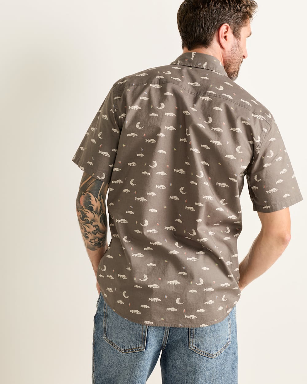 PENDLETON MEN'S SHORT-SLEEVE SHORELINE COTTON SHIRT