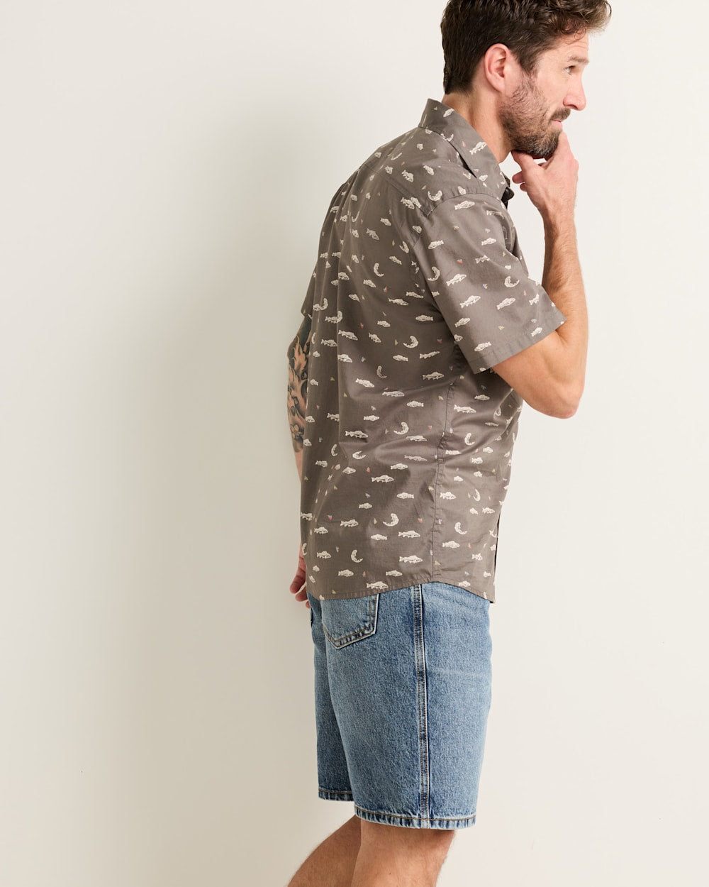 PENDLETON MEN'S SHORT-SLEEVE SHORELINE COTTON SHIRT