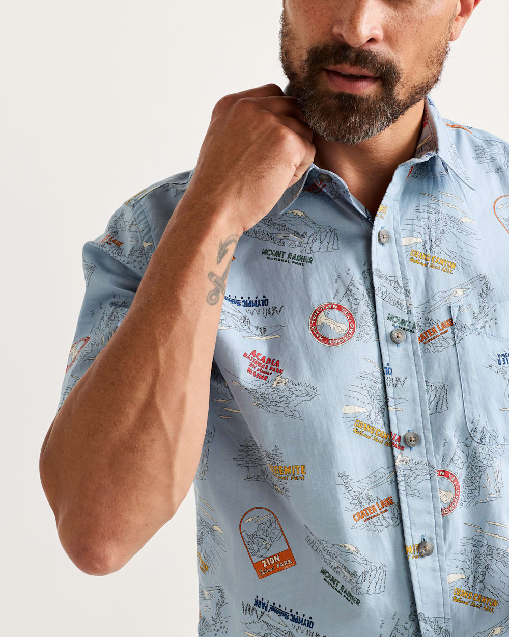 PENDLETON MEN'S SHORT-SLEEVE NATIONAL PARK SHORELINE SHIRT