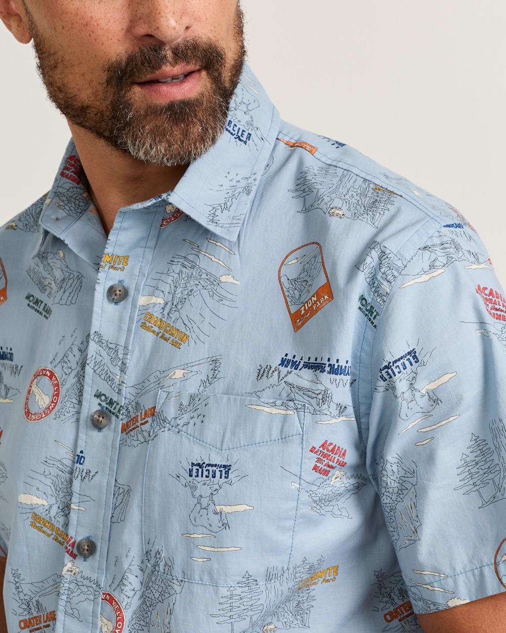 PENDLETON MEN'S SHORT-SLEEVE NATIONAL PARK SHORELINE SHIRT
