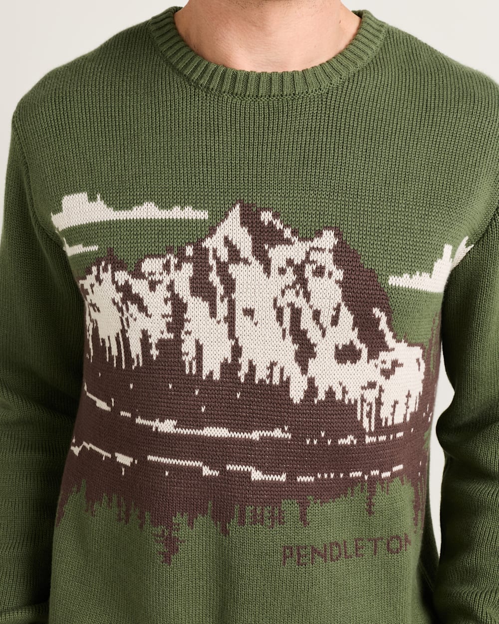 PENDLETON MEN'S LAKE SCENE COTTON SWEATER