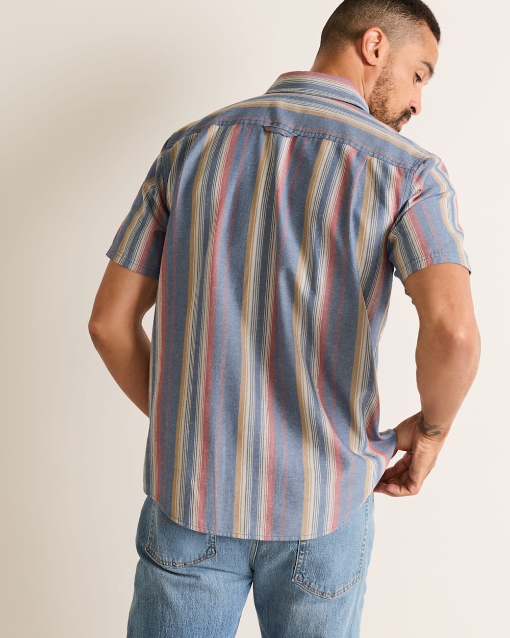 PENDLETON MEN'S SHORT-SLEEVE STRIPE BAYSIDE SHIRT