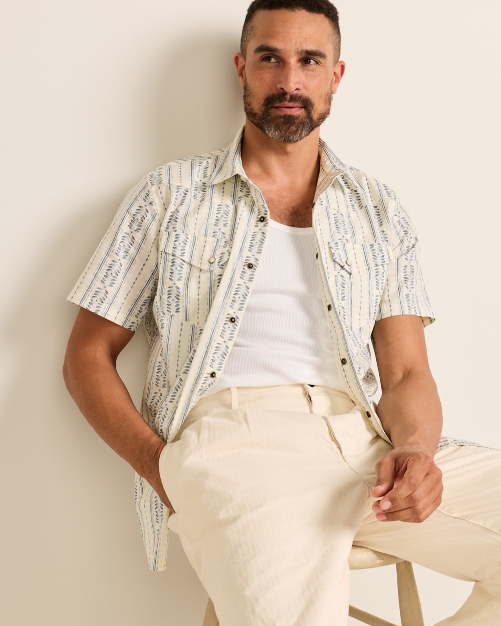 PENDLETON MEN'S SHORT-SLEEVE LARAMIE SNAP-FRONT SHIRT