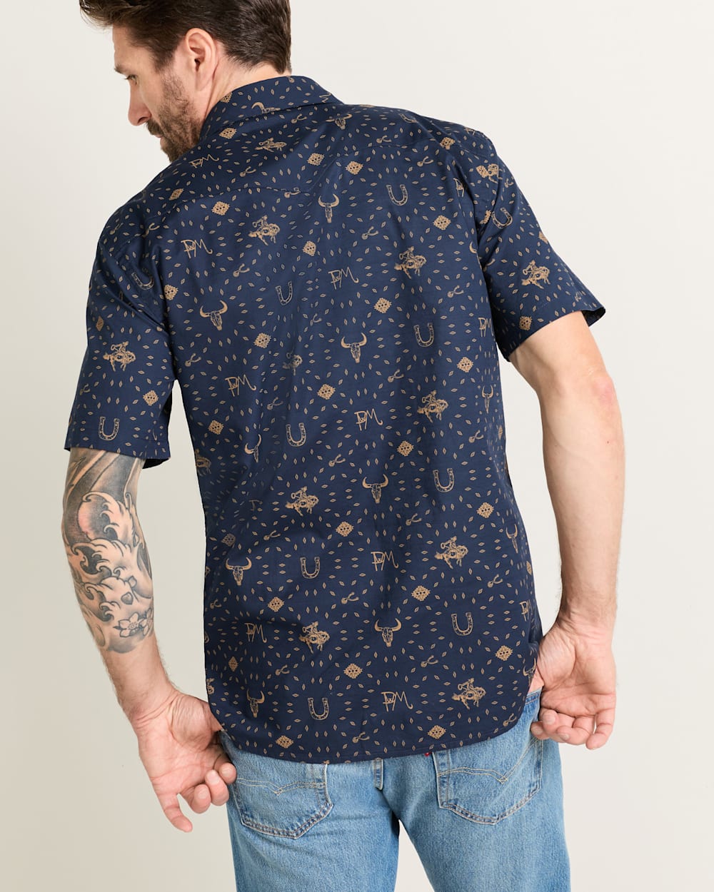 PENDLETON MEN'S SHORT-SLEEVE LARAMIE SNAP-FRONT SHIRT