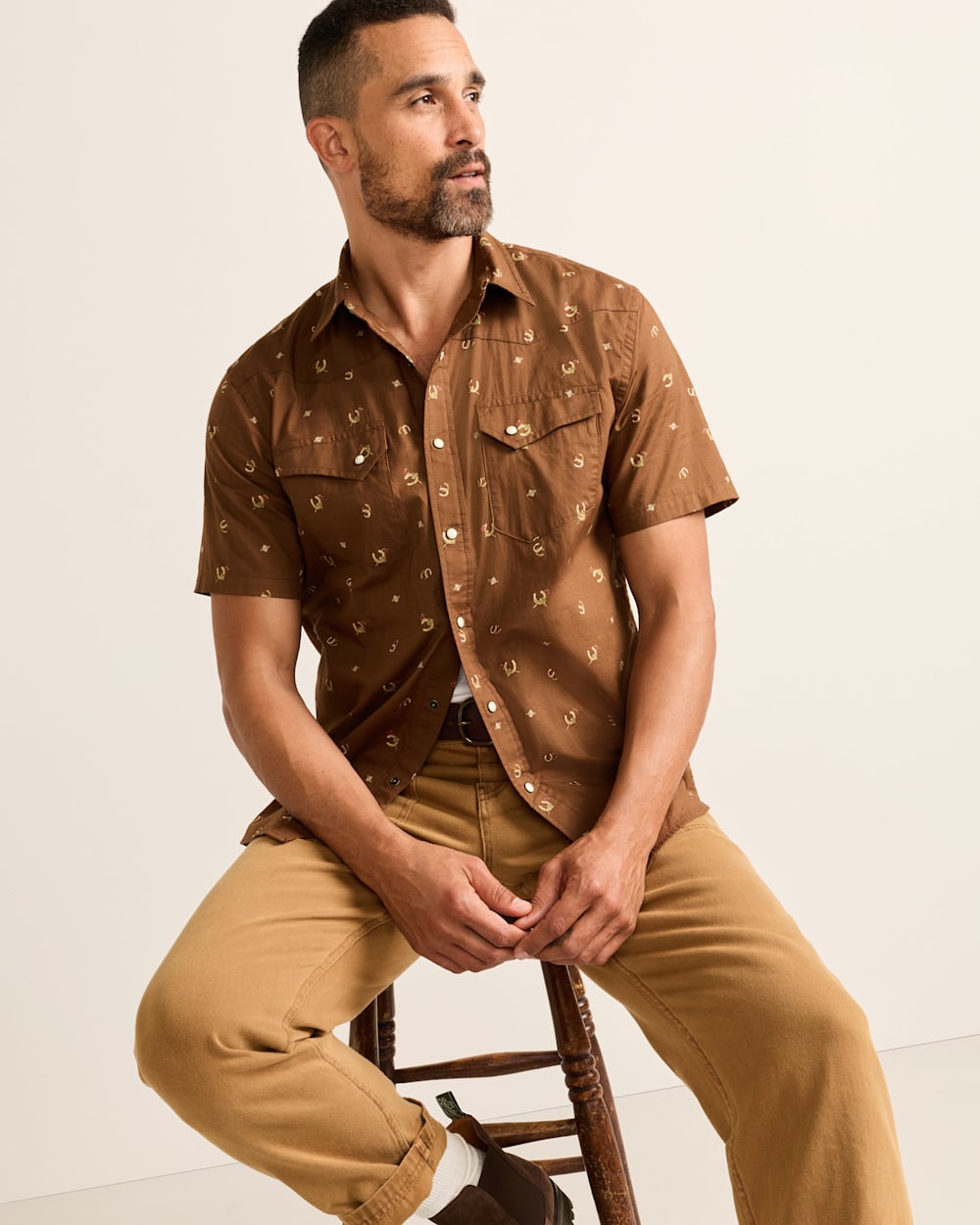PENDLETON MEN'S SHORT-SLEEVE LARAMIE SNAP-FRONT SHIRT