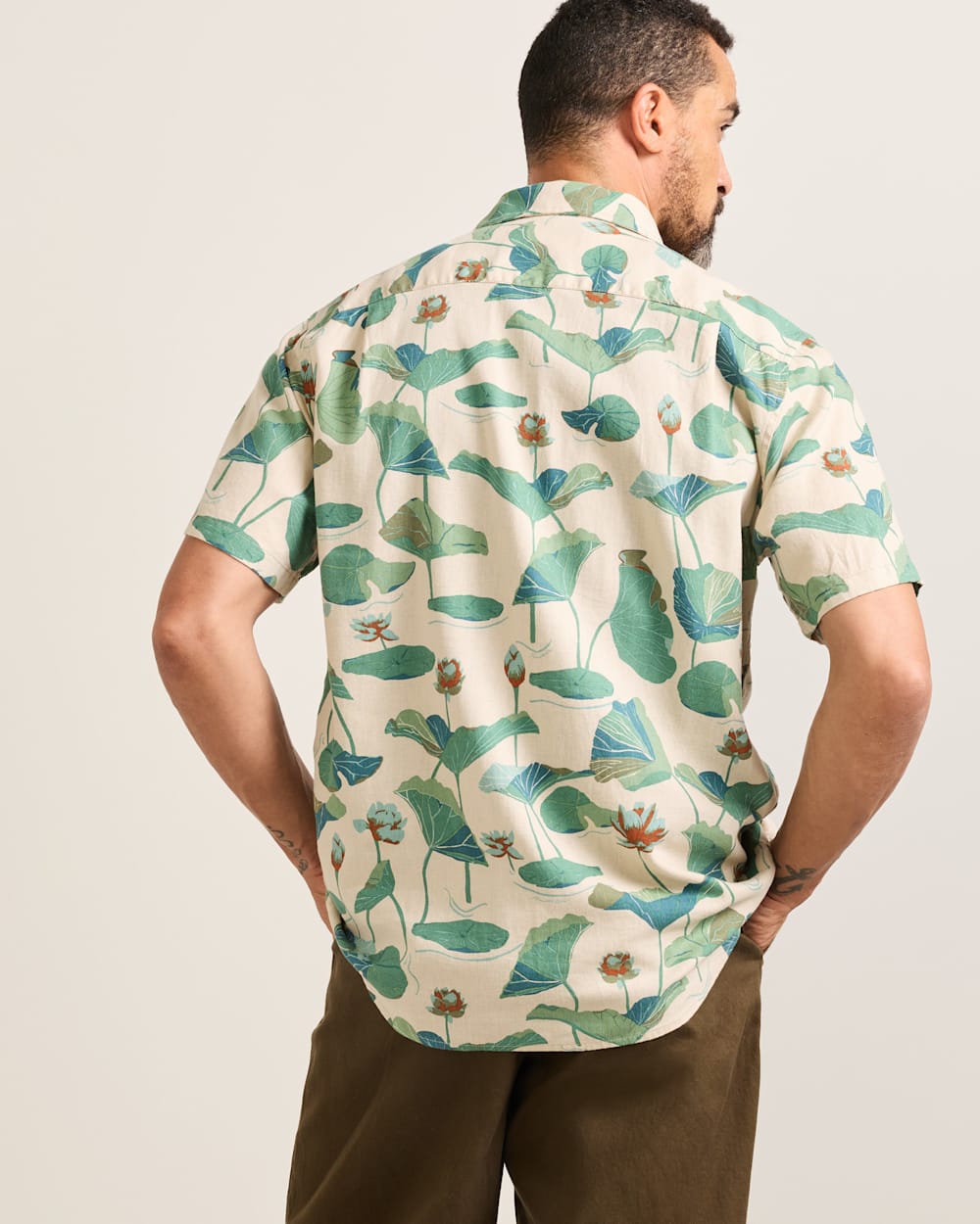 PENDLETON MEN'S SHORT-SLEEVE SHORELINE LINEN SHIRT