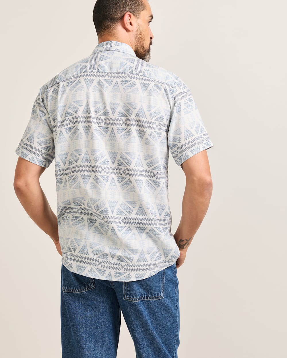 PENDLETON MEN'S SHORT-SLEEVE SHORELINE LINEN SHIRT