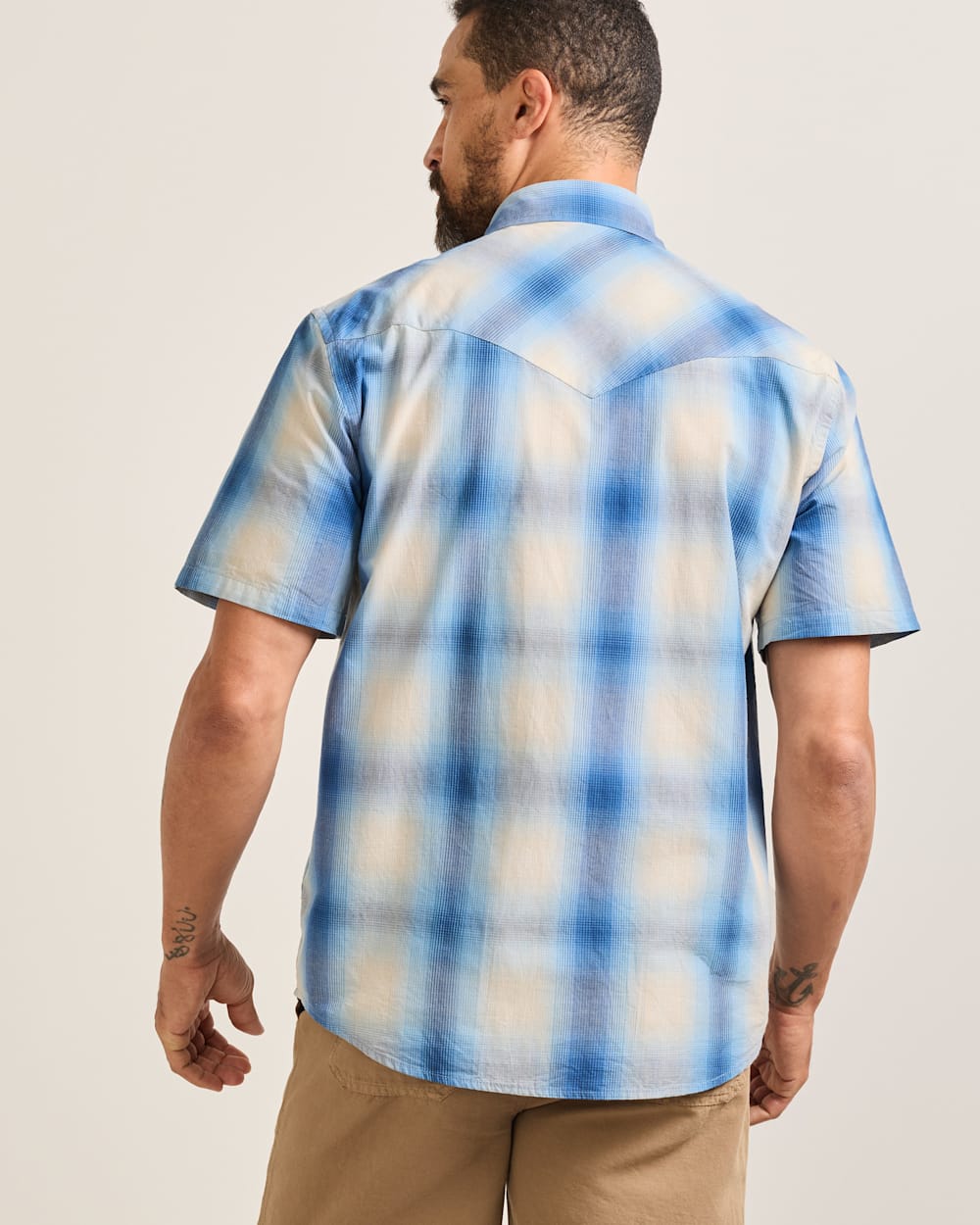 PENDLETON MEN'S SHORT-SLEEVE PLAID FRONTIER SHIRT