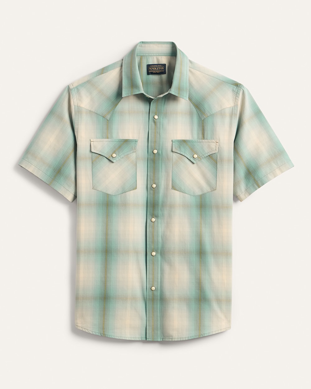 PENDLETON MEN'S SHORT-SLEEVE PLAID FRONTIER SHIRT