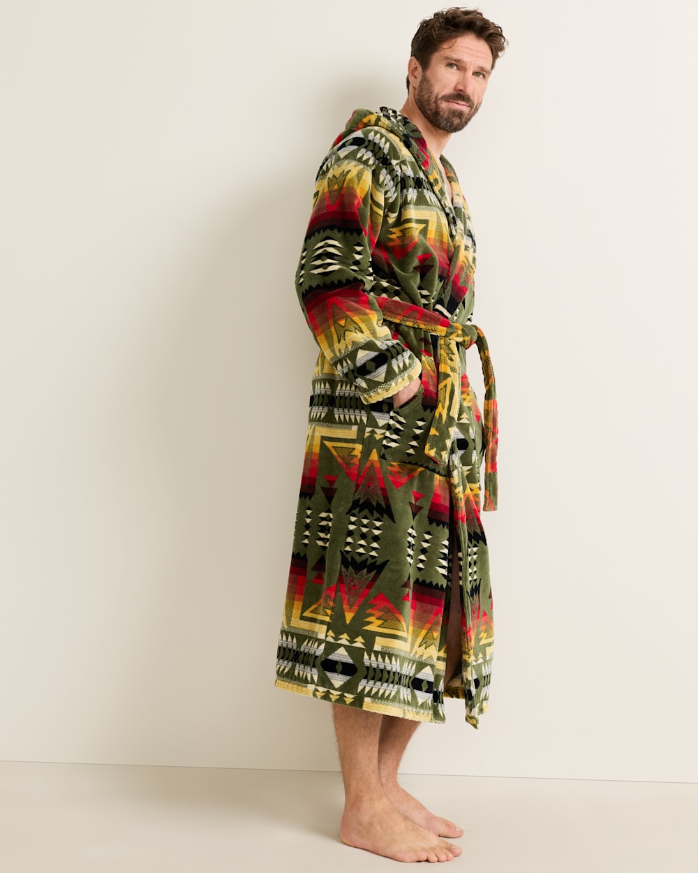 PENDLETON UNISEX PONDEROSA COTTON TERRY VELOUR BATHROBE