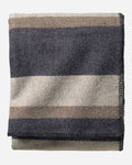 PENDLETON ECO-WISE WOOL PLAID/STRIPE BLANKET