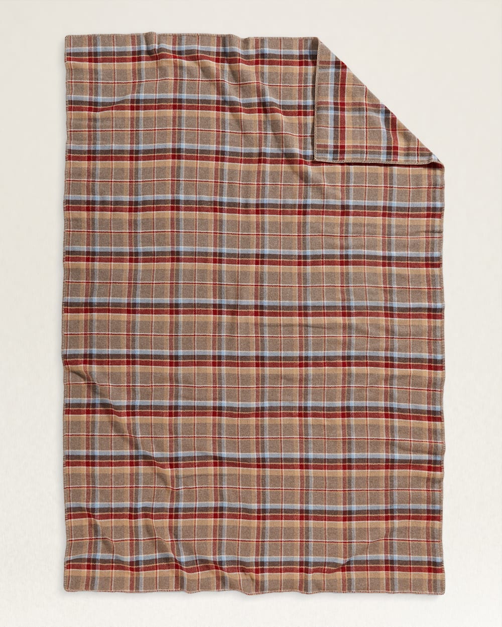 PENDLETON ECO-WISE WOOL PLAID/STRIPE BLANKET