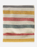 PENDLETON ECO-WISE WOOL PLAID/STRIPE BLANKET